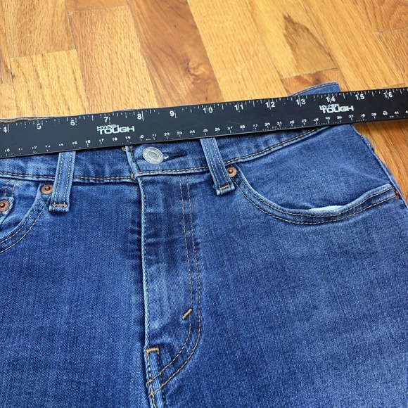Levis 502 Jeans Mens 29x30 Blue Taper Fit Stretch Denim Medium Wash Casual - Picture 5 of 8